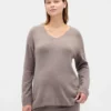 CashSoft-Umstandsmode-Pullover mit V-Ausschnitt