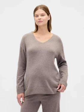 CashSoft-Umstandsmode-Pullover mit V-Ausschnitt