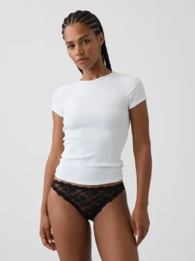 Cheeky-Bikini aus Spitze