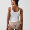 Cheeky-Bikini aus Spitze
