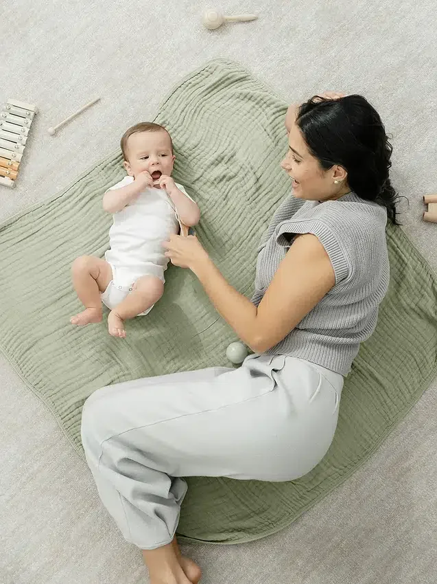 Comfy Cubs Babydecke aus Musselin
