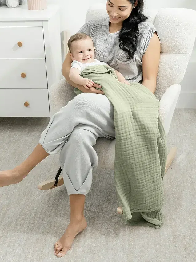 Comfy Cubs Babydecke aus Musselin