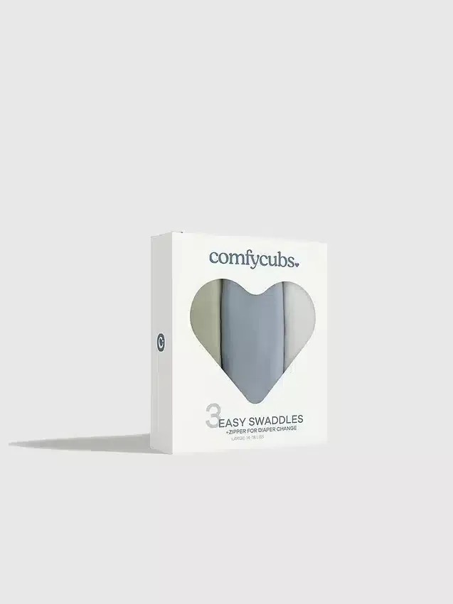 Comfy Cubs Easy Swaddle-Decken mit Reißverschluss