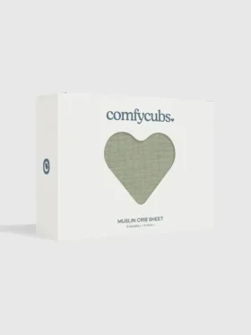Comfy Cubs Musselin-Spannbetttuch für das Kinderbett