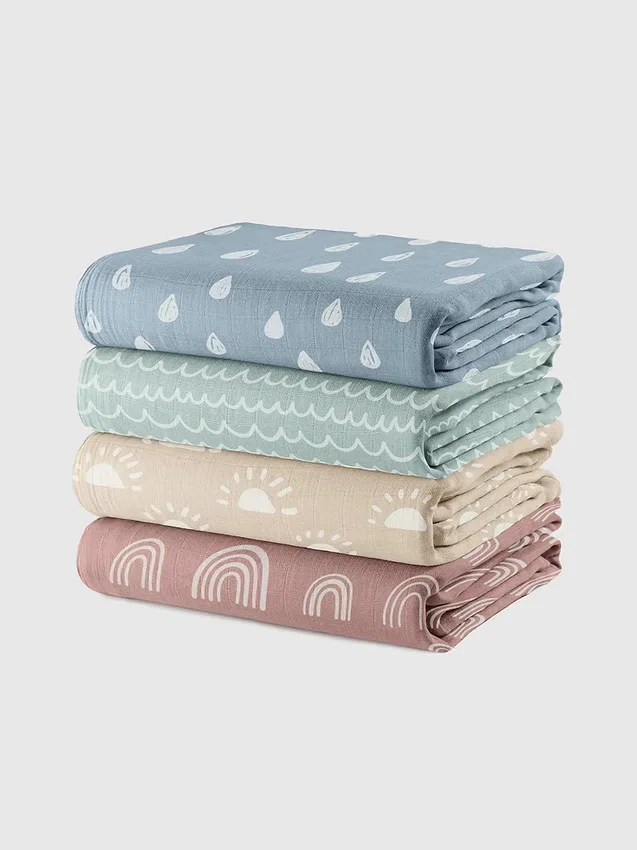 Comfy Cubs Musselin-Wickeldecke