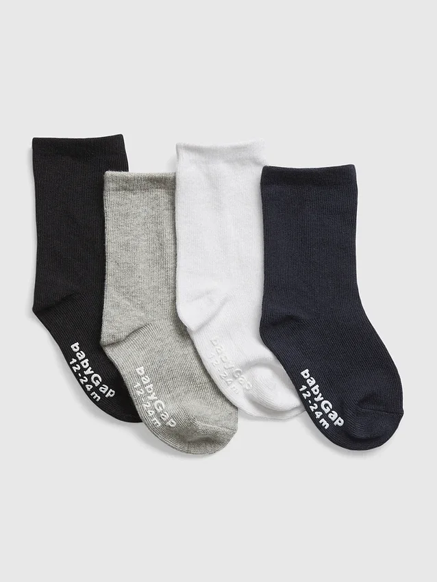 Crew-Socken für Kleinkinder (4er-Pack)