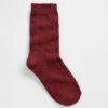 Crew-Socken im Zopfmuster