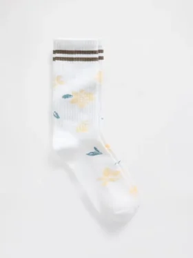 Crew-Socken mit Blumenmuster