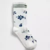 Crew-Socken mit Blumenmuster