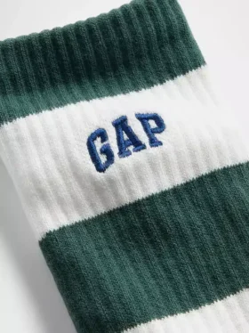 Crew-Socken mit Rugby-Streifen-Logo