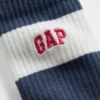 Crew-Socken mit Rugby-Streifen-Logo