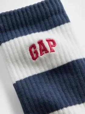 Crew-Socken mit Rugby-Streifen-Logo