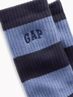 Crew-Socken mit Rugby-Streifen-Logo