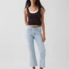 Crop-Jeans mit niedriger Leibhöhe, lang und schmal geschnitten