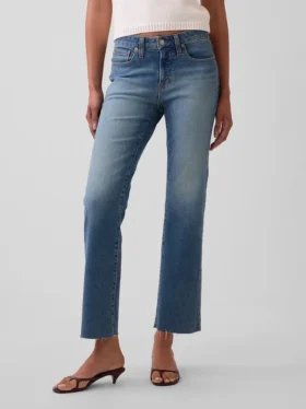 Crop-Jeans mit niedriger Leibhöhe, lang und schmal geschnitten