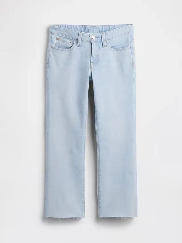 Crop-Jeans mit niedriger Leibhöhe, lang und schmal geschnitten