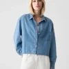 Crop-Jeanshemd