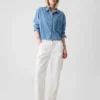 Crop-Jeanshemd