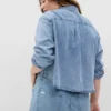 Crop-Jeanshemd