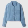 Crop-Jeanshemd