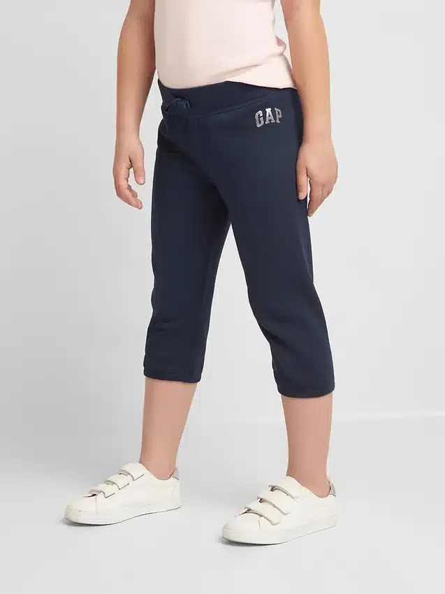 Crop-Sweatshirt mit verziertem Logo