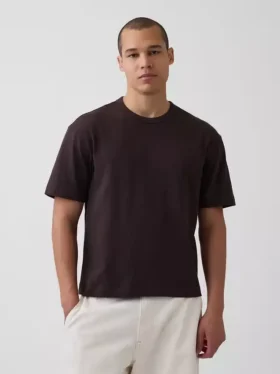 Crop-T-Shirt für Erwachsene aus schwerem Stoff