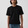 Crop-T-Shirt für Erwachsene aus schwerem Stoff