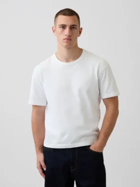 Crop-T-Shirt für Erwachsene aus schwerem Stoff