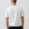 Crop-T-Shirt für Erwachsene aus schwerem Stoff