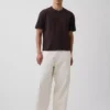 Crop-T-Shirt für Erwachsene aus schwerem Stoff