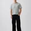 Crop-T-Shirt für Erwachsene aus schwerem Stoff