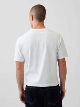 Crop-T-Shirt für Erwachsene aus schwerem Stoff