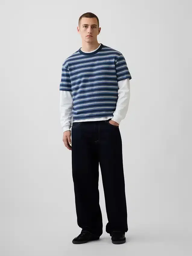Crop-T-Shirt für Erwachsene aus schwerem Stoff