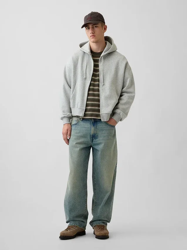 Crop-T-Shirt für Erwachsene aus schwerem Stoff