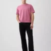 Crop-T-Shirt für Erwachsene aus schwerem Stoff