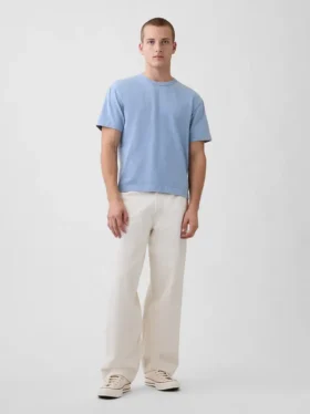 Crop-T-Shirt für Erwachsene aus schwerem Stoff