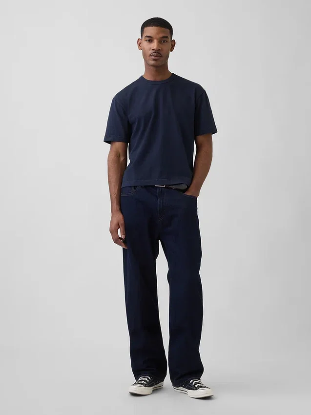 Crop-T-Shirt für Erwachsene aus schwerem Stoff