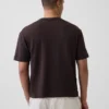 Crop-T-Shirt für Erwachsene aus schwerem Stoff