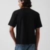 Crop-T-Shirt für Erwachsene aus schwerem Stoff