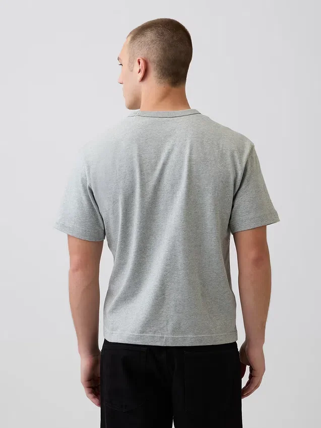 Crop-T-Shirt für Erwachsene aus schwerem Stoff