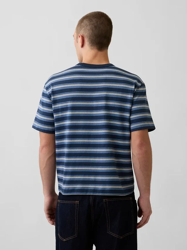 Crop-T-Shirt für Erwachsene aus schwerem Stoff