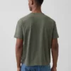 Crop-T-Shirt für Erwachsene aus schwerem Stoff