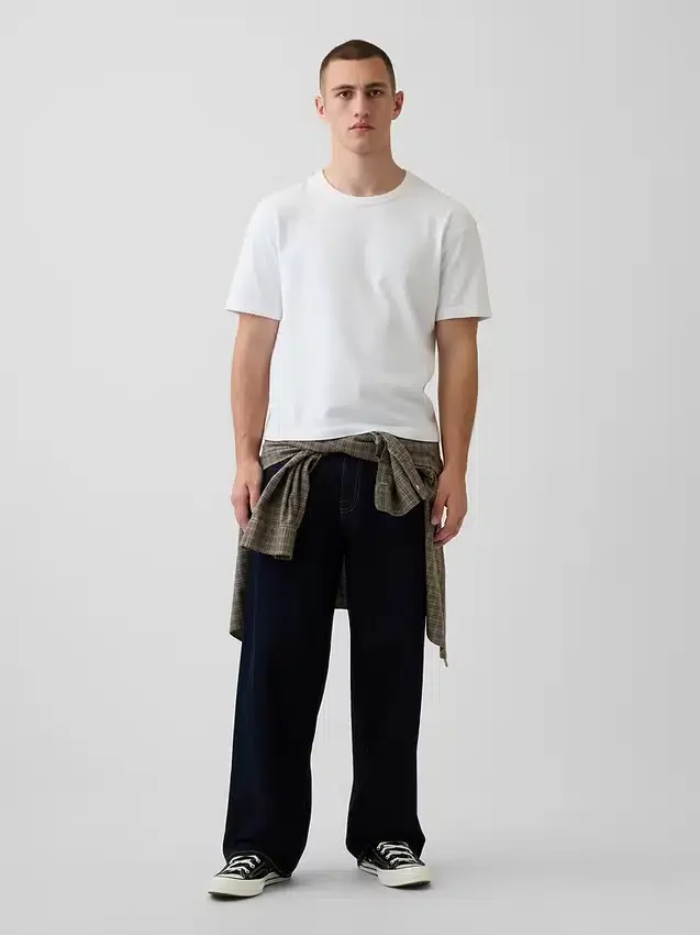Crop-T-Shirt für Erwachsene aus schwerem Stoff