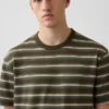 Crop-T-Shirt für Erwachsene aus schwerem Stoff