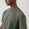 Crop-T-Shirt für Erwachsene aus schwerem Stoff