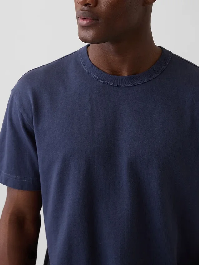 Crop-T-Shirt für Erwachsene aus schwerem Stoff