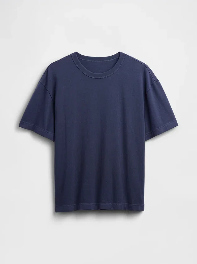 Crop-T-Shirt für Erwachsene aus schwerem Stoff