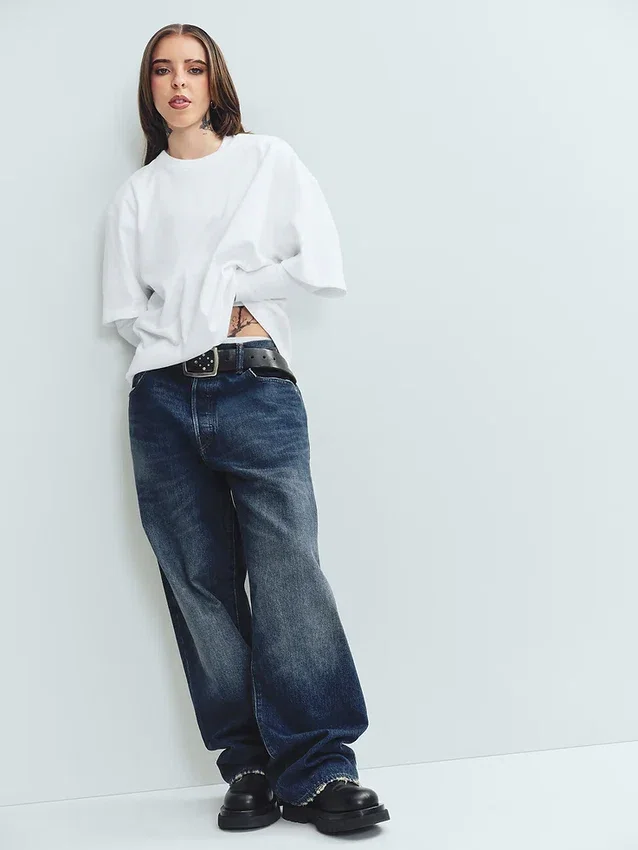 Crop-T-Shirt für Erwachsene aus schwerem Stoff