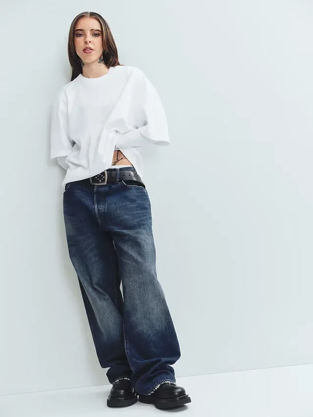 Crop-T-Shirt für Erwachsene aus schwerem Stoff