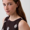 Crop-Tanktop aus Leinenmischung